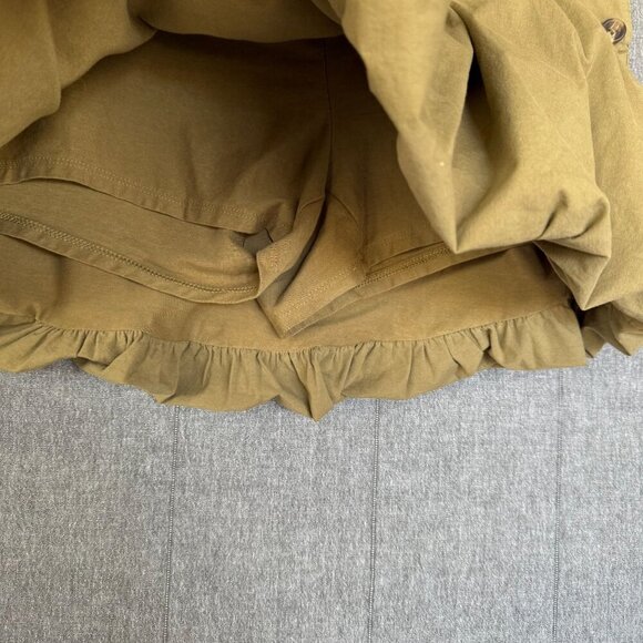 American Eagle AE Olive Green Stretch Bubble Mini Skort Size 8 - Picture 4 of 14